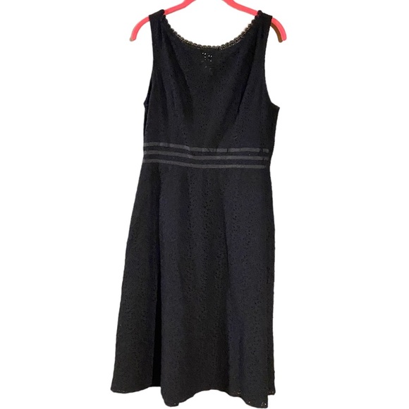 Connected Apparel Fit and Flare Lace Dress Size‎ 12 Sleeveles A-Line Mini Black - Picture 2 of 3